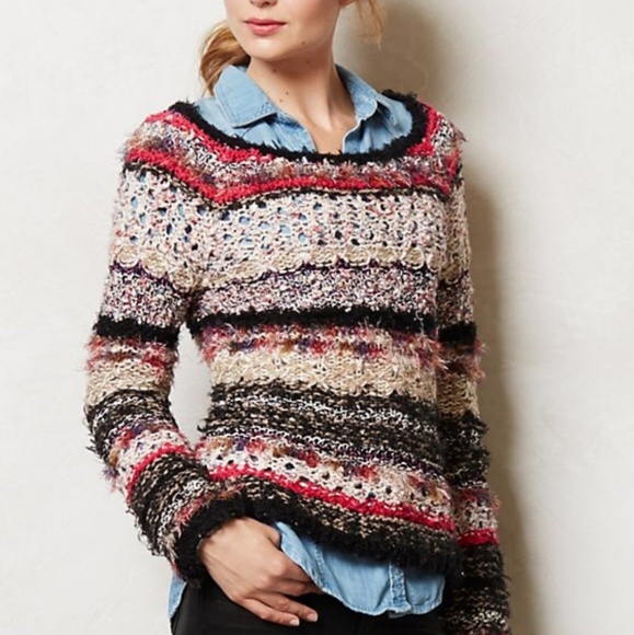 Anthropologie Sweaters - Anthropologie Sleeping on Snow Avron Sweater Large